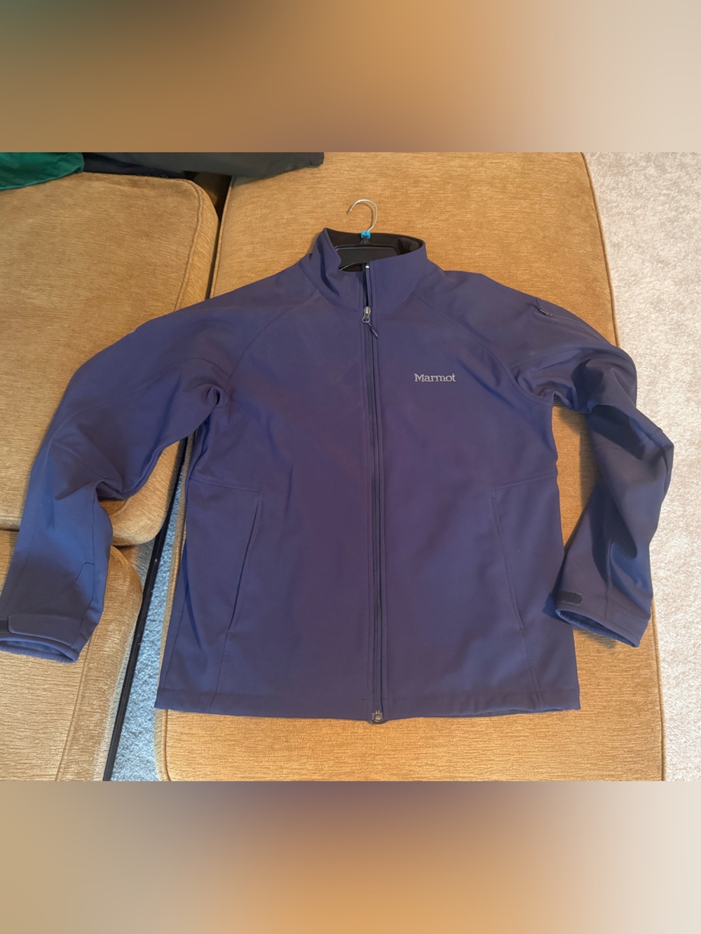 Marmot Men's Navy Full-Zip Softshell Jacket